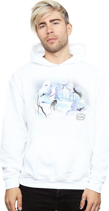 Actual product image Disney Mens Bambi Snow Hoodie (L)