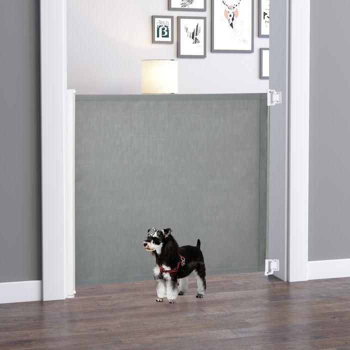 Produktbild Swisshandel24 Hunde Türschutzgitter Treppenschutzgitter Treppenschutz Sicherheitstrennwand Trennwand Türschutz Tre (5.50 cm)