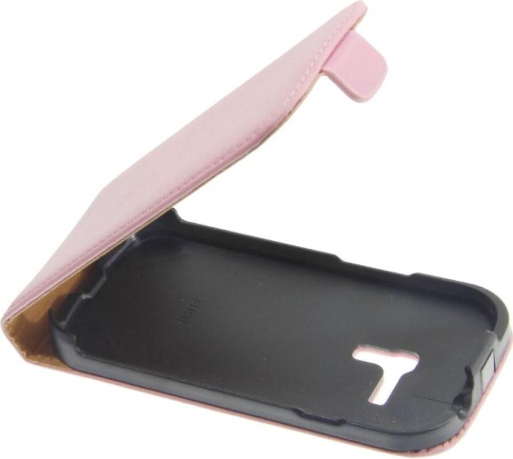 Produktbild OEM Slim Leather Flip Case Galaxy S3 mini pink (Samsung Galaxy S3 Mini)