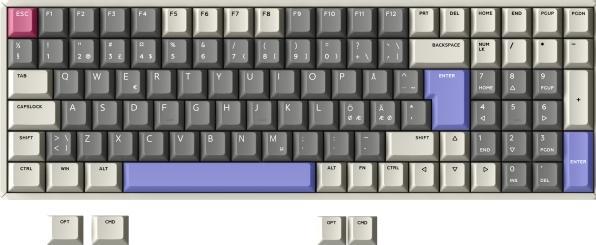 Actual product image Iqunix F96 KAT (CH, Cable, Wireless)