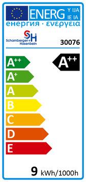 Label énergétique Scharnberger+Hasenbein Tube à LED (B15d, 9 W, 1055 lm, 1 x, E)
