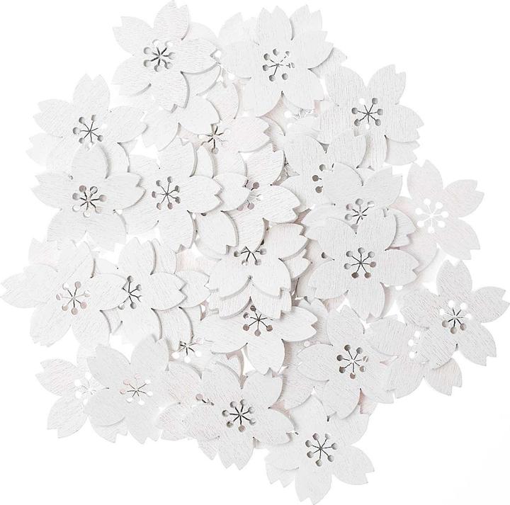 Produktbild Rico Design Streudeko Kirschblüte 48 Stück, Weiss