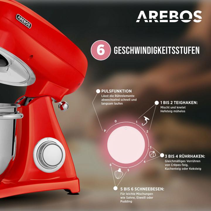 Image du produit Arebos Robot de cuisine (1800 W)