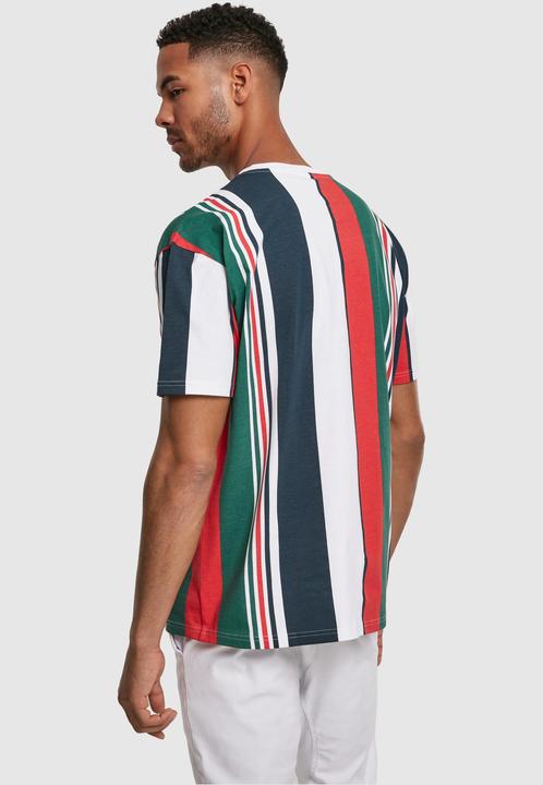 Actual product image Urban Classics Heavy Oversized Big AOP Stripe Tee (S)