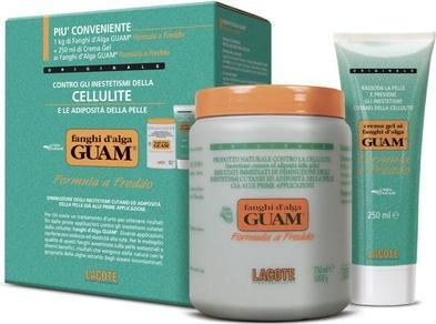 Guam Fango d'alga confezione economica conveniente Impacco anticellulite per il corpo 1KG Rafforzamento (Crema corpo, 1000 ml)