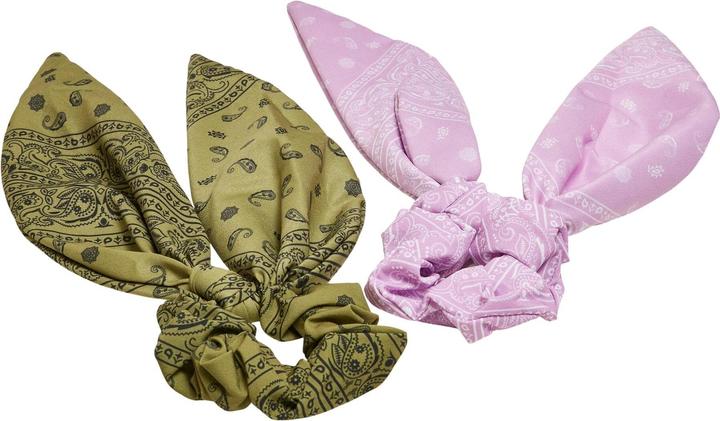 Produktbild Urban Classics Bandana Print Scrunchies With XXL Bow 2-Pack