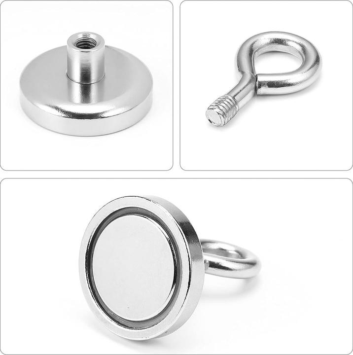 Actual product image Swissdetector Eye magnets - Super powerful - Ø 36 MM - Force 45 kg (X 3)