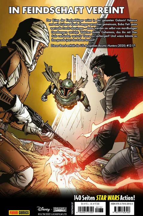 Produktbild Panini Star Wars Comics: Kopfgeldjäger III - Zielperson: Han Solo (Deutsch, Ethan Sacks, Paolo Villanelli, 2022)