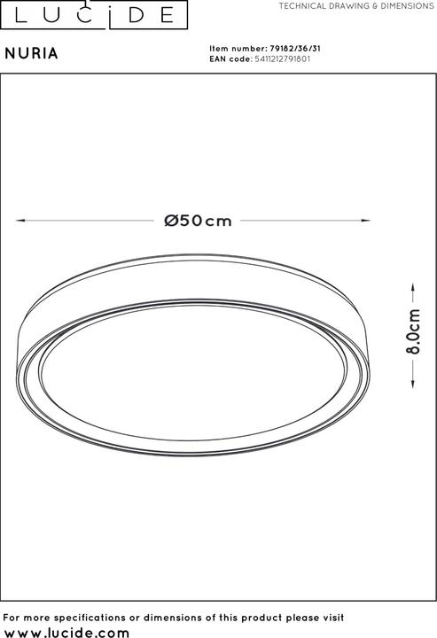 Image du produit Lucide Nuria (1500 lm)