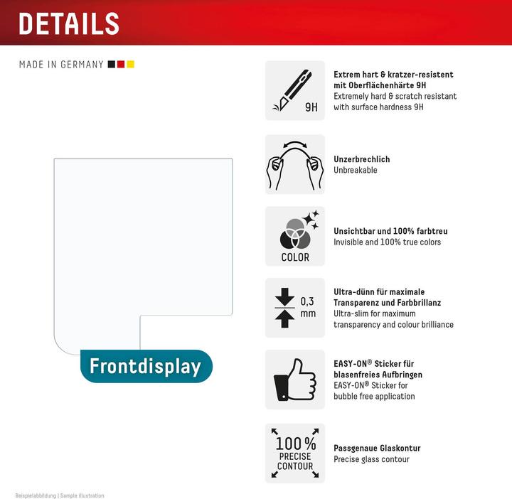 Actual product image Displex Smart Glass 2D (1 Piece, Samsung Galaxy Z Flip5, Samsung Galaxy Z Flip6)