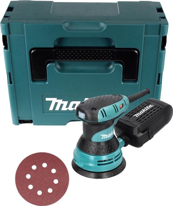 Actual product image Makita BO 5031 Random Orbit Sander 300 Watt 125 mm + 50x Sandpaper K80 + Makpac (Eccentric grinder, 300 W)