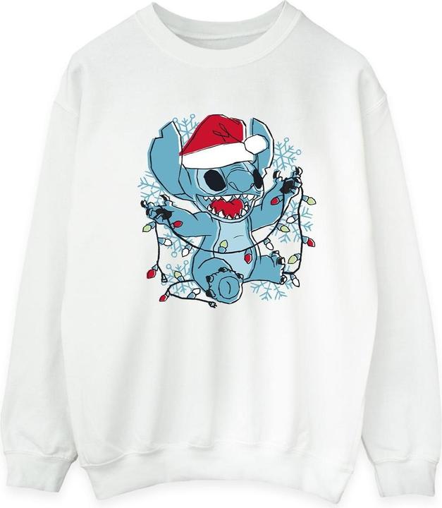 Produktbild Disney Lilo And Stitch Christmas Lights Sketch Sweatshirt (XL)