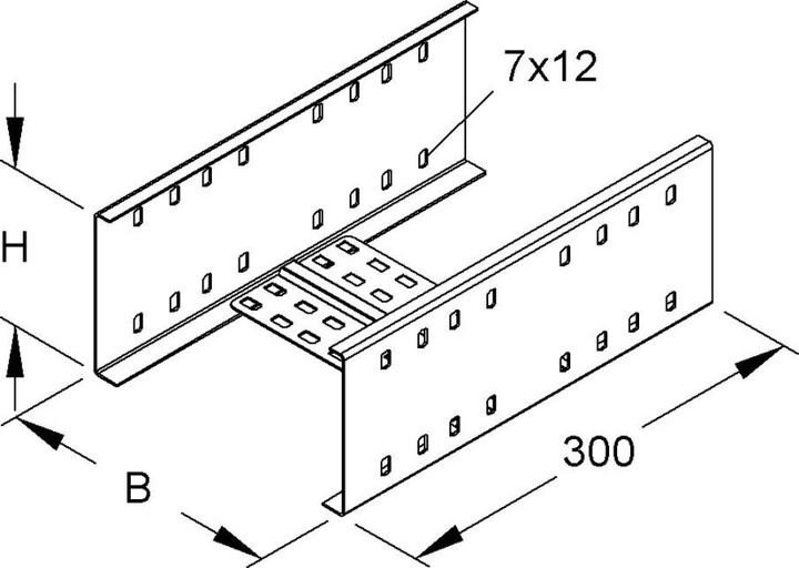 Produktbild Niedax NIE RVV 110.550 StoÃstellenverbinder, dr 111x550 mm bandverzinkt RVV 110.550