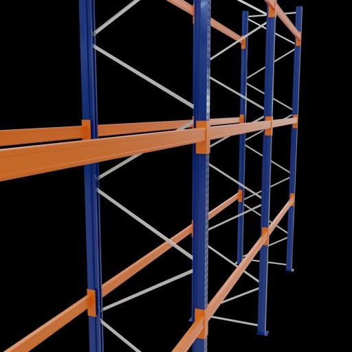 Image du produit Schulte Lagertechnik Rayonnage à palettes 3 sections de 2700 mm