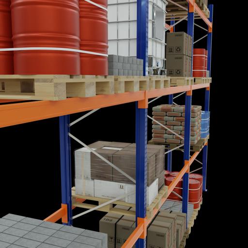 Image du produit Schulte Lagertechnik Rayonnage à palettes 3 sections de 2700 mm
