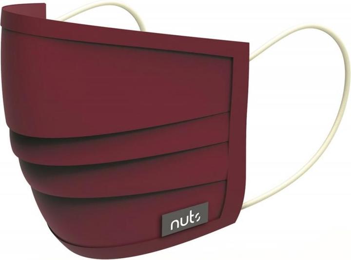 Actual product image Nuts HEIQ Viroblock Textile Mask Red (1 x)