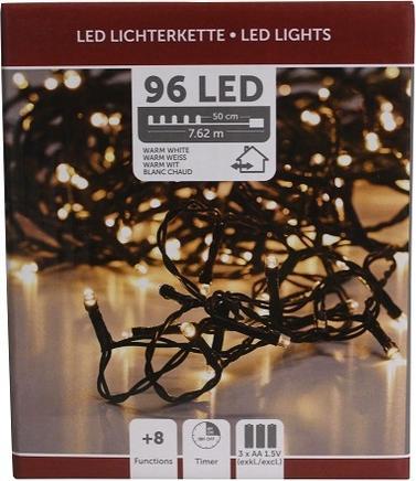 Actual product image Champ Light chain 96 LED with timer (7.63 m)
