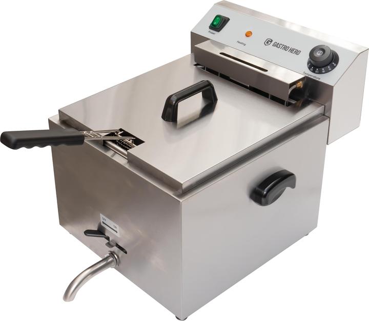 Produktbild Gastro Hero Elektro-Fritteuse ECO Starkstrom mit Ablasshahn