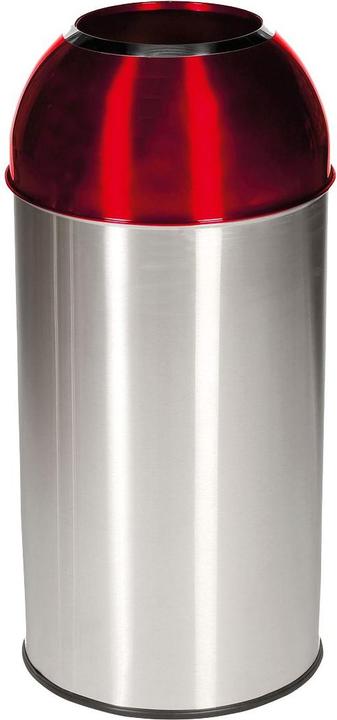 Actual product image Probbax Stainless steel waste collector, capacity 40 l, WxHxD 350 x 740 x 350 mm, red (40 l)