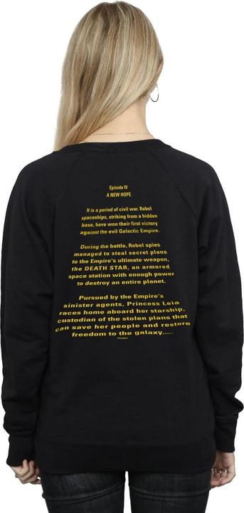 Image du produit Star Wars - Sweat A NEW HOPE OPENING CRAWL BADGE - Femme (L)