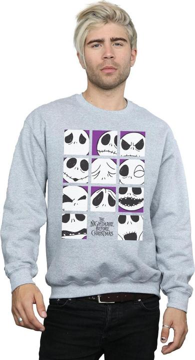 Produktbild Disney Nightmare Before Christmas Many Faces Of Jack Squares Sweatshirt (L)