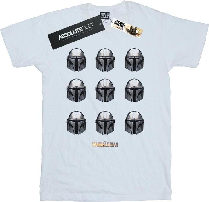 Produktbild Star Wars The Mandalorian Helmet Pattern TShirt (XXL)