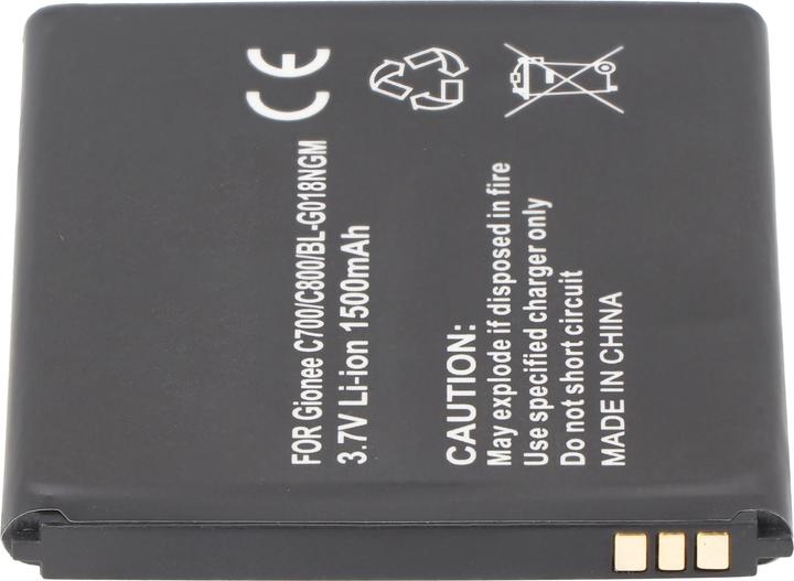 Image du produit XCell Batterie compatible avec Gionee C700 Batterie Li-Ion BL-G018, 3.7V, 1500mAh, 60x55x4,8mm
