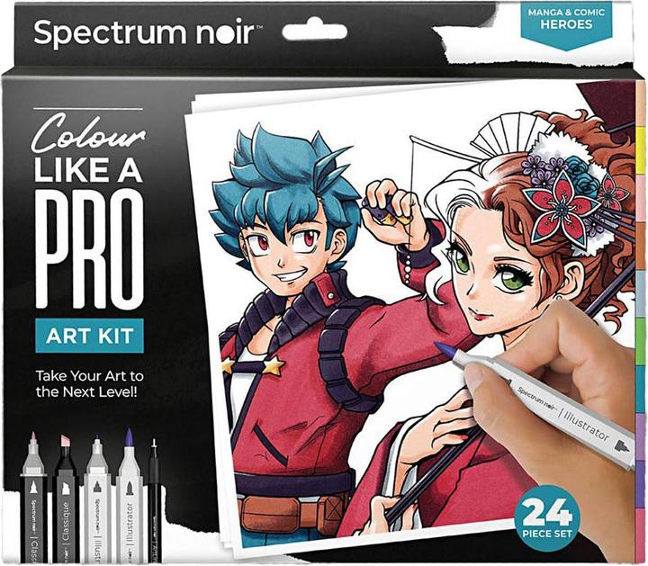 Produktbild Creativ Company Hobby-Set Illustration Manga- und Comic-Helden-Malset