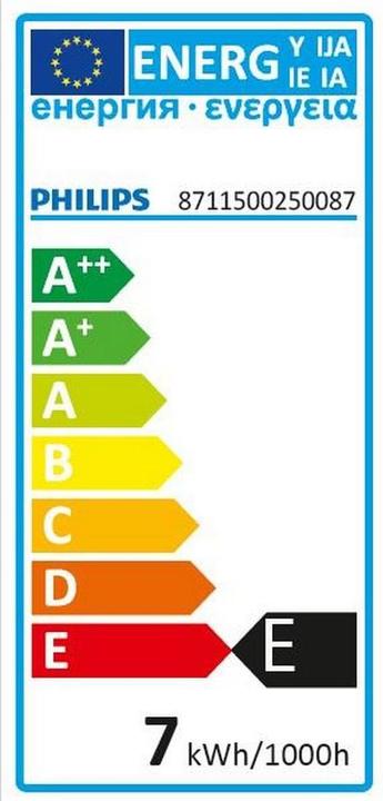Energie-Label Philips Deco (E14, 7 W, 21 lm, 1 x, E)