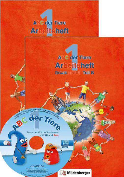 Produktbild ABC der Tiere 1 - Arbeitsheft Druckschrift, Teil A und B. Neubearbeitung (Deutsch, Klaus Kuhn, Heike Treiber, Achim Schulte, Kerstin Mrowka-Nienstedt, 2024)