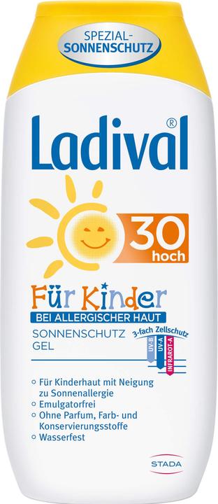 Produktbild Ladival für Kinder bei allergischer Haut LSF 30 Sonnenschutz-Gel, 200 ml Gel (Sonnencreme, SPF 30, 200 ml)