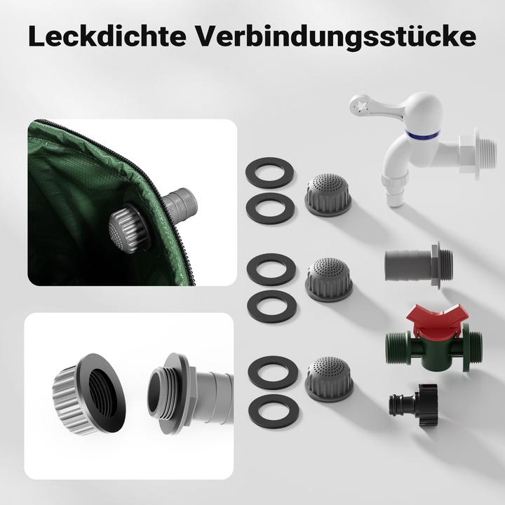 Produktbild Wiltec Regentonne faltbar 250l Regenwassertonne Wassertank Regenfass Wassertonne (250 l)