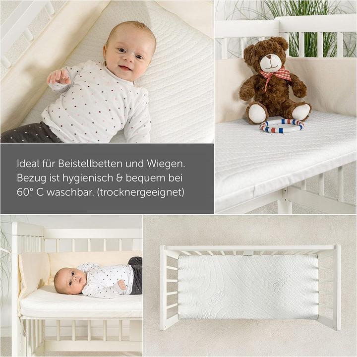 Actual product image Alvi Baby mattresses & children's mattresses Cot & cradle mattress (90 x 40 x 5 cm)