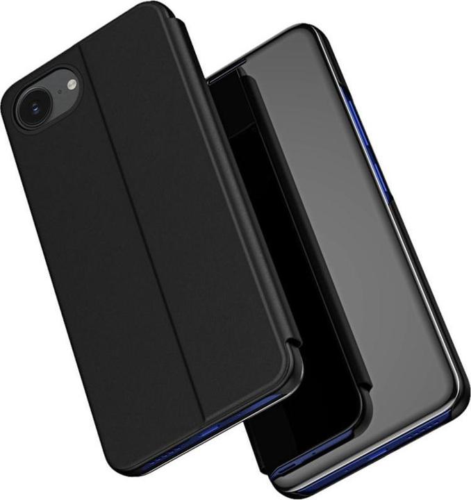 Immagine prodotto Hurtel Back panel cover Clear View Case for iPhone 16e Flip Cover - Black (Apple iPhone 16e)