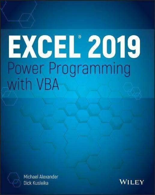 Excel 2019 - Programmazione di potenza con VBA (Inglese, Dick Kusleika, Michael Alexander, 2019)