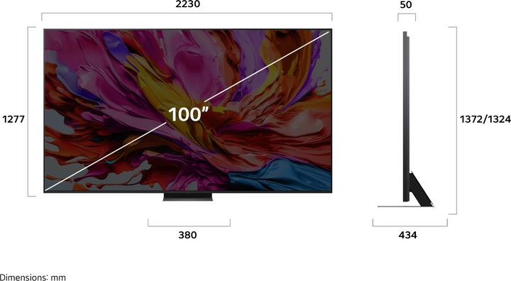 Produktbild LG 100QNED86A6.AVS (100", QNED, 4K, 2025)