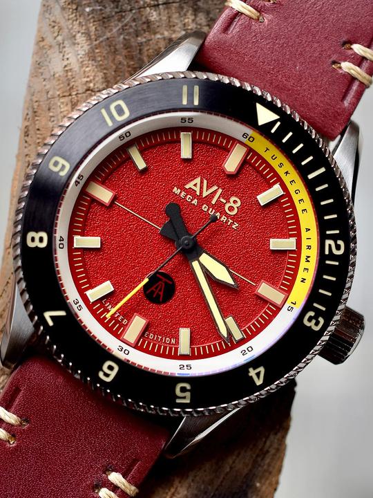 Actual product image AVI-8 AV-4103-04 Tuskegee Airmen Limited Edition Men's Watch 40mm 5ATM (Analogue wristwatch, 40 mm)