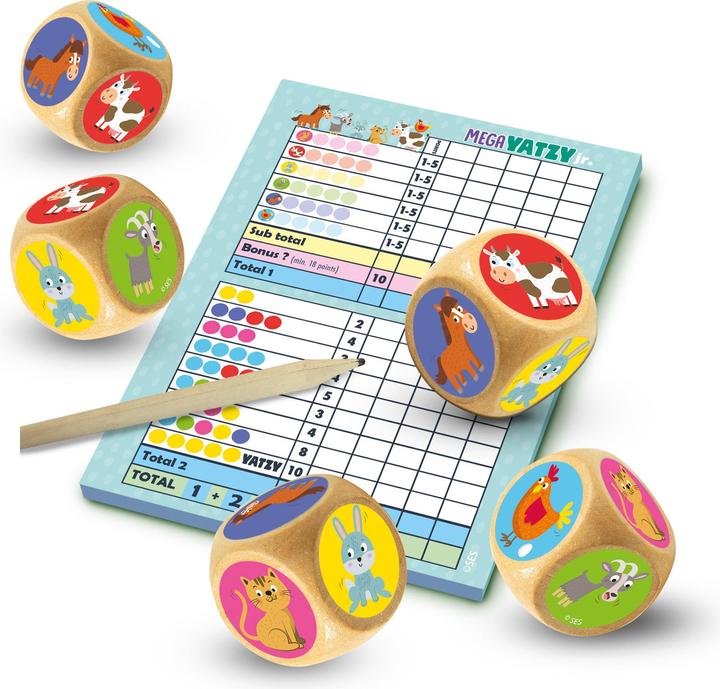 Actual product image Ses Mega Yatzy Junior (Dutch, English, French, German)