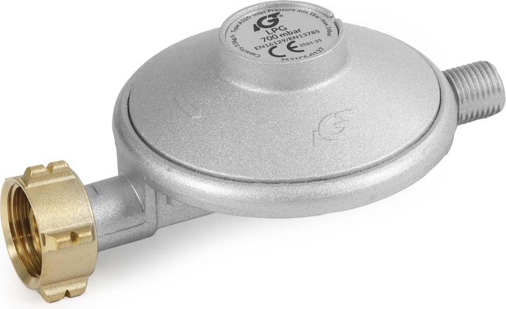 Actual product image Wiltec Gas Regulator France 700 mbar Pressure Regulator Cylinders 1.5 m Hose