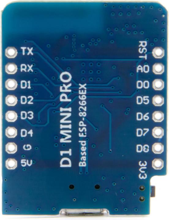 Actual product image Purecrea WeMos D1 mini PRO 16Mbit ESP8266