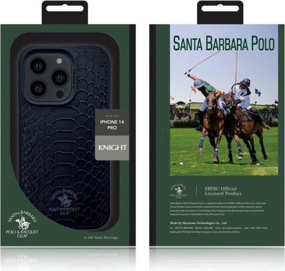 Produktbild Santa Barbara iPhone 13 Pro Max - Polo & Racquet Club Knight Case, Schwarz (Apple iPhone 13 Pro Max)