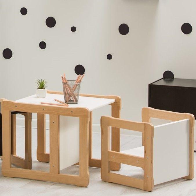 Produktbild Montessori Multifunktionaler Tisch + Stuhl - MINZE ® Kindermöbel (Kindertisch, Kinderstuhl)