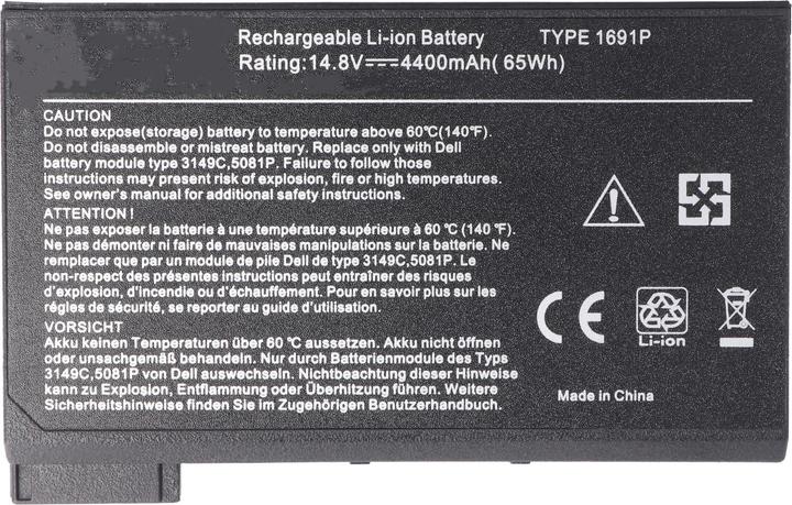 Immagine prodotto AccuCell Batteria adatta per Dell Latitude C, CP, CPi, CPx, 5208U, 4400mAh (4400 mAh)