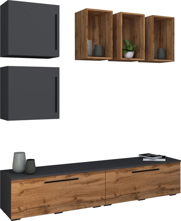 Image du produit VCM TV Lowboard Armoire de télévision Meuble de salon Meuble annexe Arila L (190 x 40 x 200 cm)