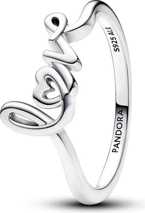 Image du produit Pandora Bague d'amour manuscrite (50, Argent 925)