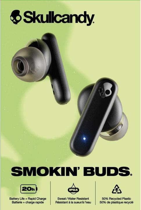 Image du produit Skullcandy Smokin Buds (pas de réduction du bruit, 8 h, Sans fil)