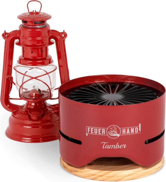 Actual product image Feuerhand Table Grill Tamber, Ruby Red (20 cm)
