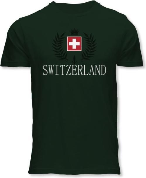 Image du produit CreaDiva T-Shirt Switzerland Stick grün unisex L (L)