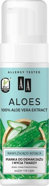 Oceanic Aa - Aloe 100% Aloe Vera Extract makeup remover and face wash foam 150ml (Make-Up Entferner, 150 ml)