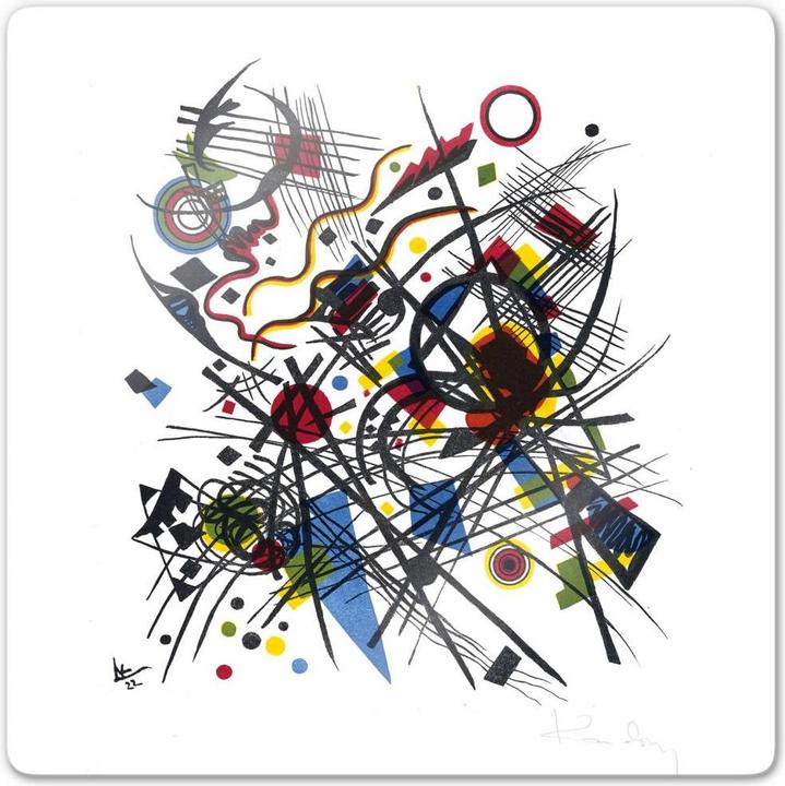 Image du produit Trenddeko Kandinsky - Lithographie pour le portefeuille Bauhaus (20 x 20 cm)